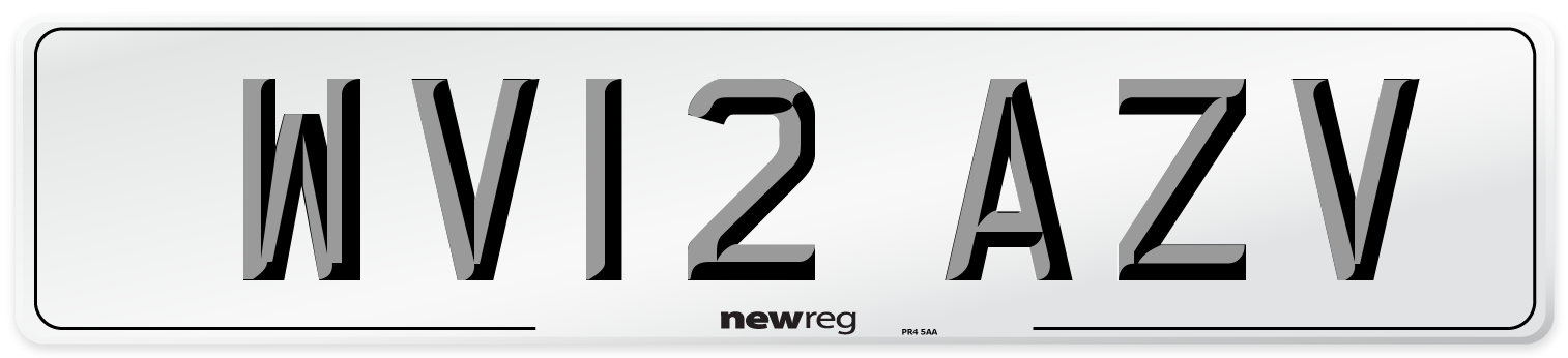 WV12 AZV Number Plate from New Reg
